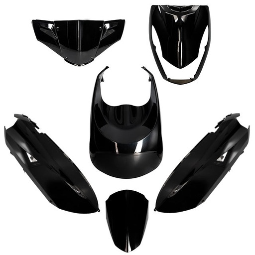 [AP55BP10.929.BK] Kit de carenados Peugeot Kisbee 50/100 6 piezas negro metálico AllPro