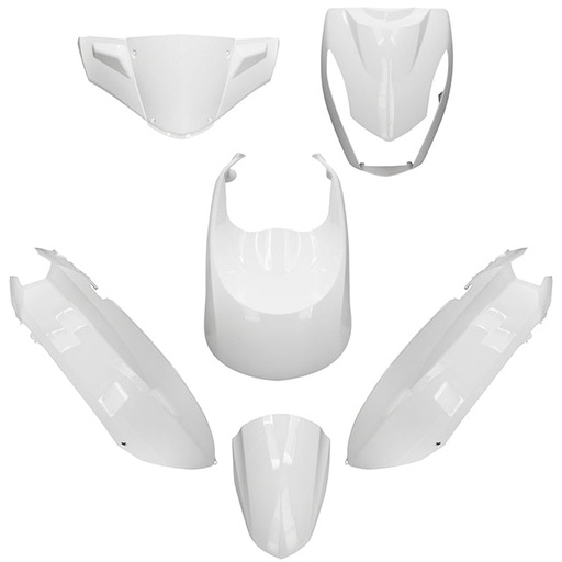 [AP55BP10.929.WH] Kit de carenados Peugeot Kisbee 50/100 6 piezas blanco metálico AllPro