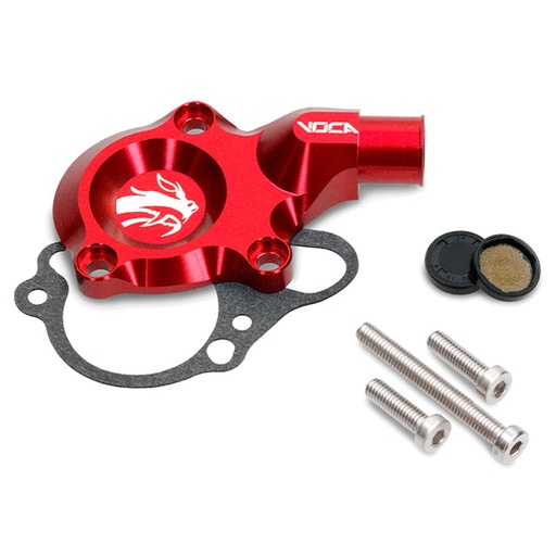 [VCR-RD09.AM6/RE] Kit tapa bomba de agua VOCA CNC Minarelli AM6, rojo