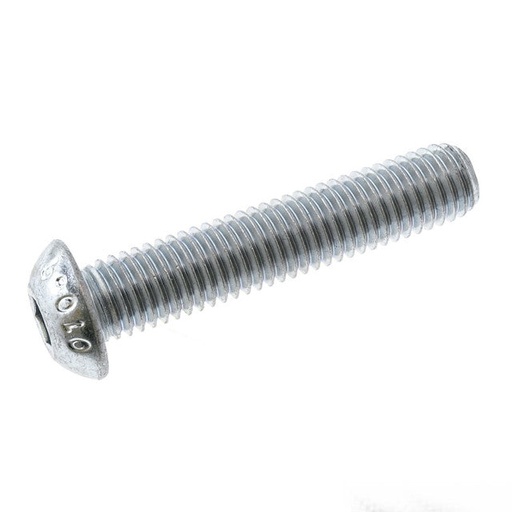 [0/000.460.5100] Tornillo Iso 7380 Allen M10x50 Cal.10.9 Z/Blanco