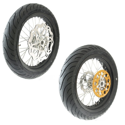 [0/K00.115.0006] Juego ruedas completas 17" Rieju MRT SM Pro, Negro