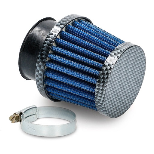 [AP30AF10.101] Filtro de aire Allpro tipo K&N Recto pequeño Ø28-35mm, look carbono