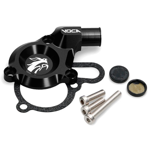 [VCR-RD09.DERBI/BK] Kit tapa bomba de agua VOCA CNC Derbi euro 3, negro