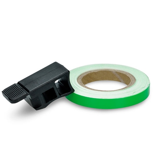 [AP99ST10.GF] Cinta adhesiva para llanta con aplicador Allpro, verde neón