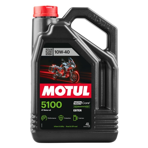[104068] Aceite Motor 4T 10W40 4L Motul 5100