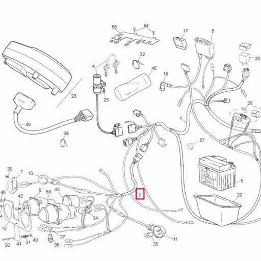 [0/000.160.7006] Instalación eléctrica complementaria Rieju RS2 Matrix 50cc