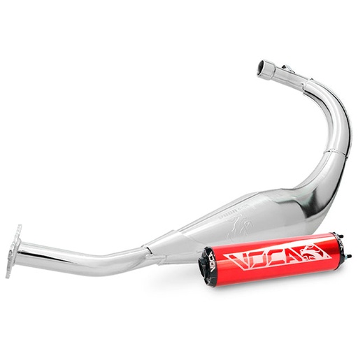 [VCR-RD15190/REBK] Escape VOCA Chromed 50/70cc (CE), Beta RR Enduro / SM (a partir del 2012), silenciador rojo