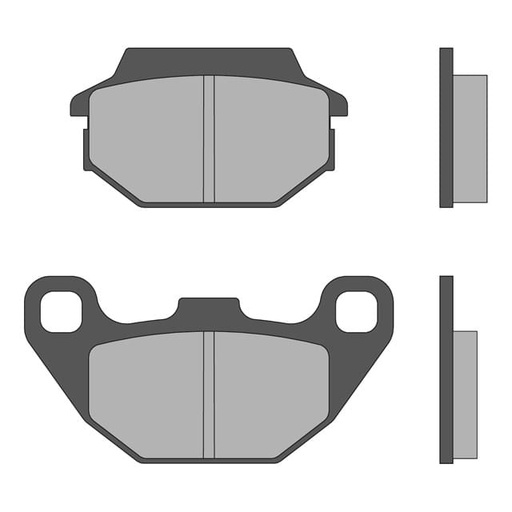[6215858BB] Pastillas de freno Malossi Safety Line Kymco Agility R16 125-150cc / People 50-125cc - Orgánicas 