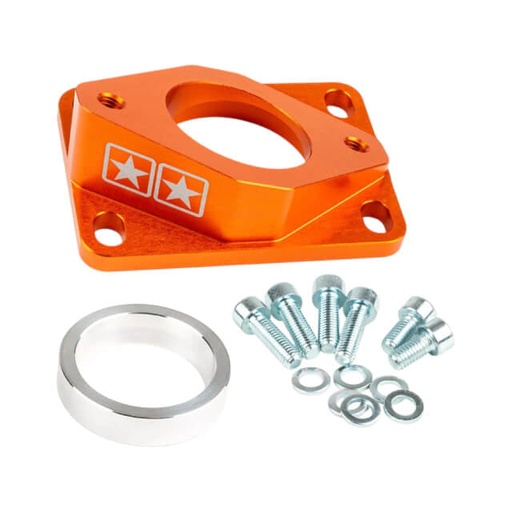 [S6-3318803/OR] Tobera de admisión Derbi / Minarelli AM6 Stage6 R/T High Flow Ø34mm - Naranja