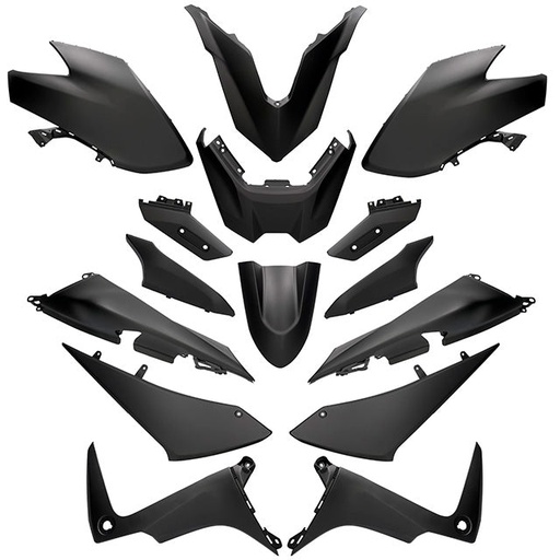 [AP55BP10.560.BM] Kit de carenados Yamaha TMax 530 SX/DX 17-19 15 Piezas negro mate Allpro