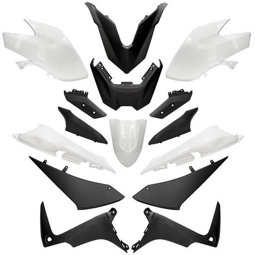 [AP55BP10.560.WH] Kit de carenados Yamaha TMax 530 SX/DX 17-19 15 Piezas blanco Allpro