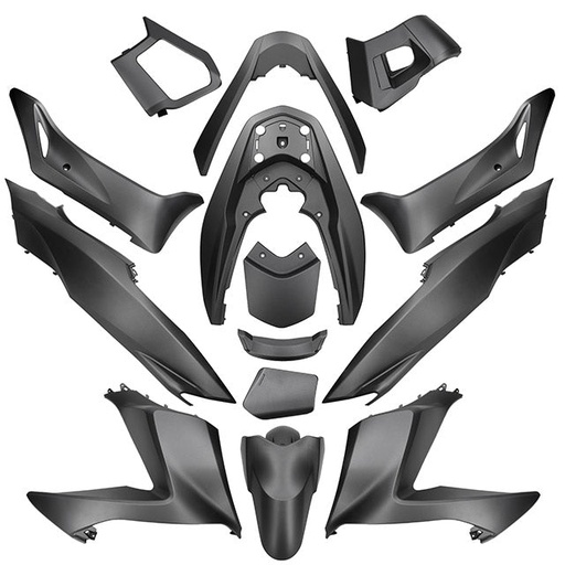 [AP55BP10.614.GM] Kit de carenados Honda PCX 2015-2018 14 piezas gris carbono mate NHB52M AllPro