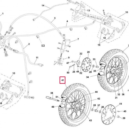 [0/000.510.6060] Neumático 90/100-19 M/C Rieju