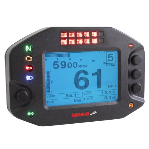 [BA073000] Marcador completo multifunción RS2 Koso pantalla LCD