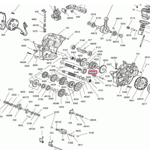 [0/005.491.7621] Arandela cambio Rieju motor AM6