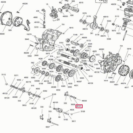 [0/005.490.6129] Arandela dentada interior d=7 mm Rieju motor AM6