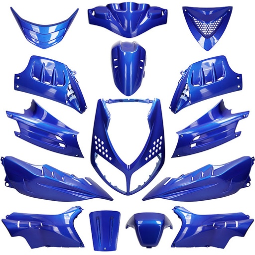 [AP55BP10.925.BL] Kit de carenados Peugeot Speedfight 2 15 piezas Allpro Azul Metal Sparco