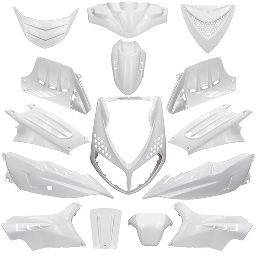 [AP55BP10.925.WH] Kit de carenados Peugeot Speedfight 2 15 piezas Allpro Blanco Metal