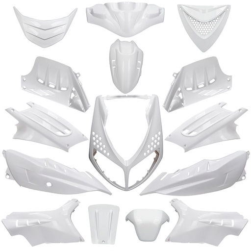 [AP55BP10.925.WH] Kit de carenados Peugeot Speedfight 2 15 piezas Allpro Blanco Metal
