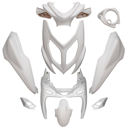 [AP55BP10.951.MW] Kit de carenados Yamaha Aerox / MBK Nitro desde 2013 9 piezas AllPro Blanco Mate