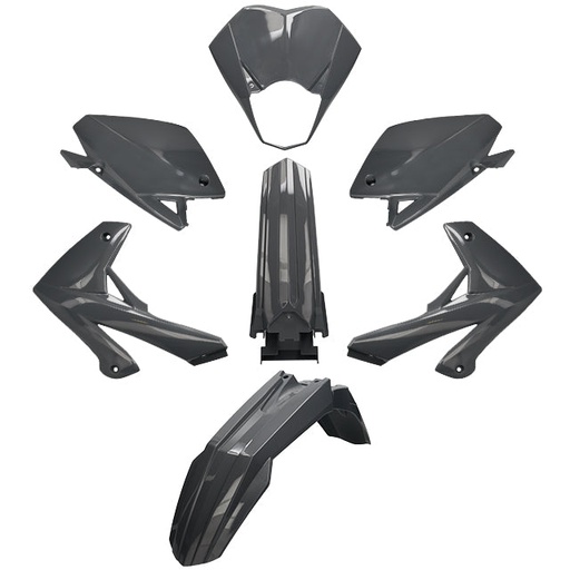 [AP55BP10.975.IGY] Carenados Rieju MRT 50 7 piezas plástico inyectado AllPro Gris