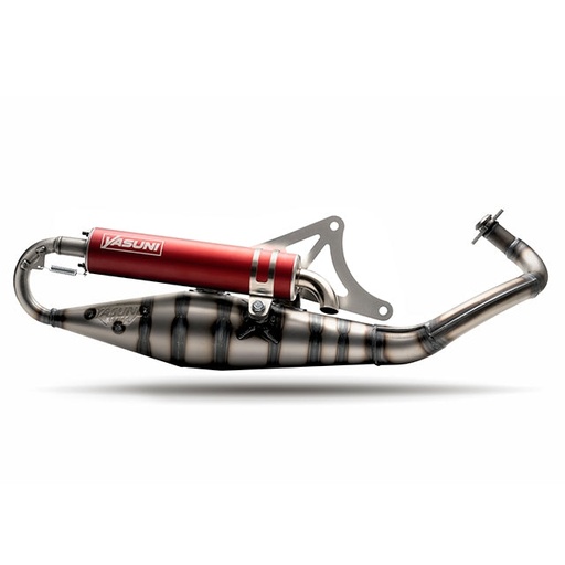 [TUB317-3R] Escape Piaggio Scooter Yasuni Carrera 10 - Silenciador rojo