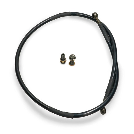 [YC110-0501-0327] Latiguillo de freno delantero Pitbike L.1170mm M10/Ø10 YCF >20 - Negro