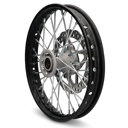 [YC110-0601-30-BK] LLanta delantera 1.4x14" con disco Pitbike YCF >2021