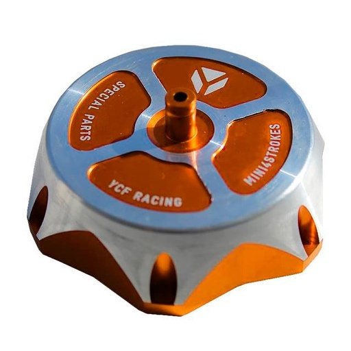 [BOUCHONALU-OR] Tapón depósito de gasolina Pitbike YCF - Naranja
