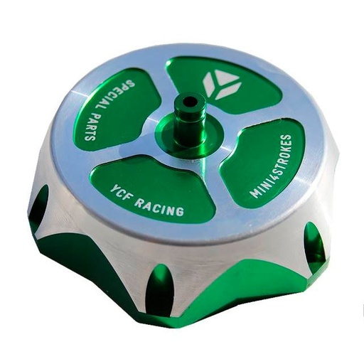 [BOUCHONALU-GR] Tapón depósito de gasolina Pitbike YCF - Verde