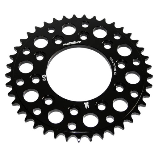 [CA16R43-BK] Corona Pitbike Z-43 420 5 agujeros Aluminio Negro YCF