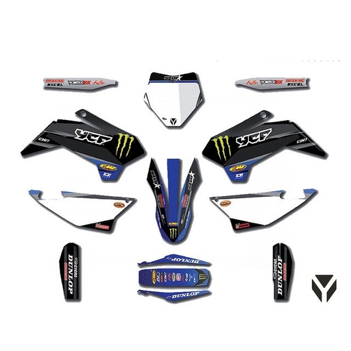 [20-90-106] Kit de adhesivos Monster Energy Pitbike YCF Pilot / Factory