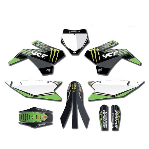 [20-90-109] Kit de adhesivos Monster Energy Pitbike YCF Bigy