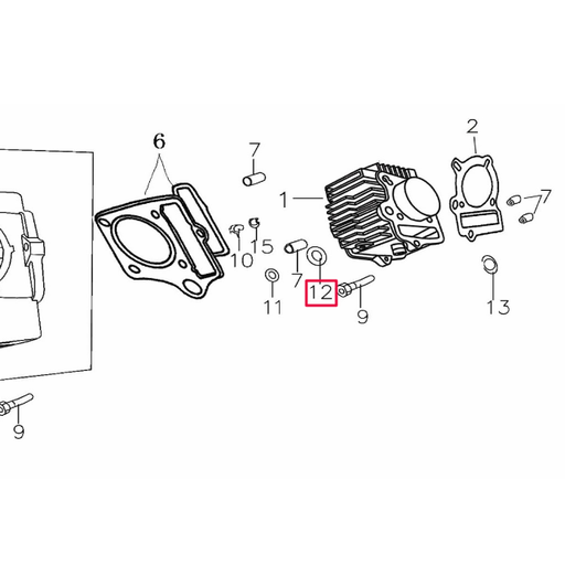 [D00L033] Junta tórica 11.5×15.7×2.4 Pitbike motor 150-3/E 150-5 YX