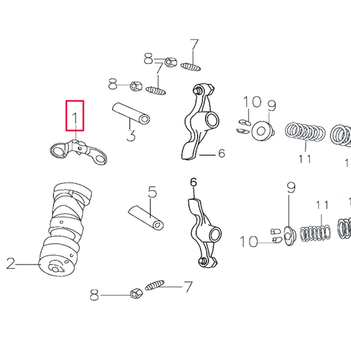 [D00F013] Pletina bloqueo levas Pitbike motor 150-3/E 150-5 YX