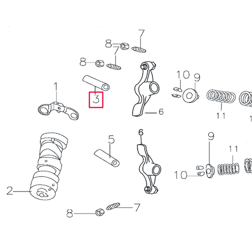 [D00F015] Eje pasador balancín Pitbike motor 150-3/E 150-5 YX