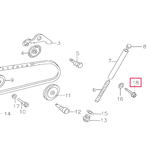 [D00L020] Tornillo distribución Pitbike motor 150-3/E 150-5 YX