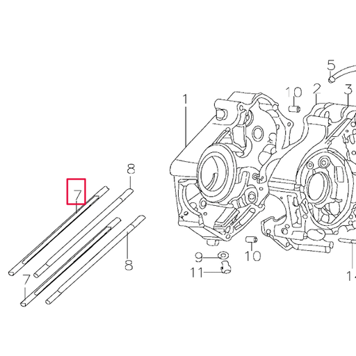 [206M001] Espárrago cilindro tipo A Pitbike motor 150-3/E 150-5 YX