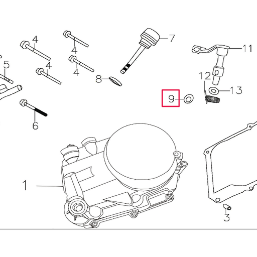 [D00C016] Retén pedal arranque Pitbike motor 150-3/E YX