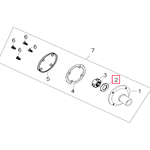 [208-14-2] Arandela conica cigueñal Pitbike motor 150-3 YX
