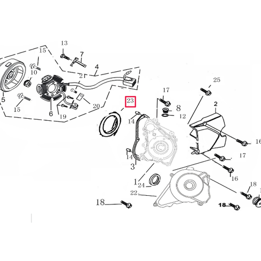 [D002C062] Junta tórica encendido Pitbike motor 150-3/E YX