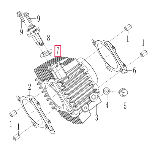 [100208743] Junta tensor cadena distribución Pitbike motor 190 Zongshen