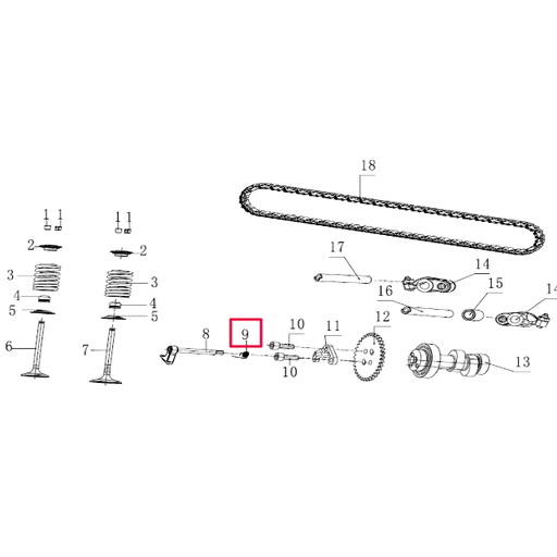 [100057814] Muelle descompresor Pitbike motor 190 Zongshen