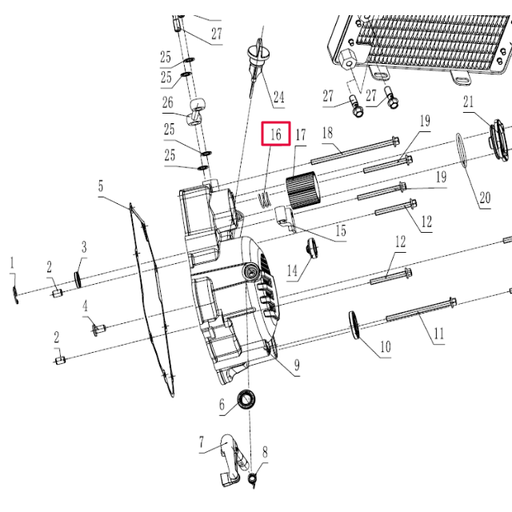 [100100015] Muelle filtro de aceite Pitbike motor 190 Zongshen