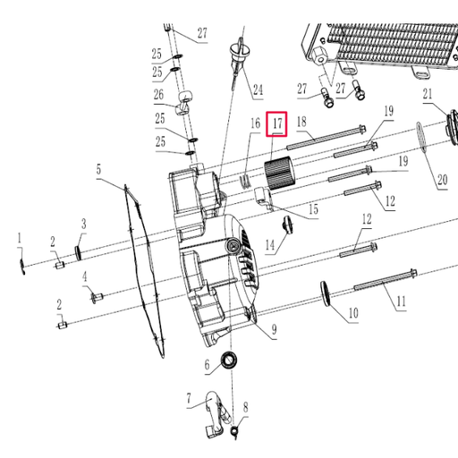 [100200036] Filtro de aceite Pitbike motor 190 Zongshen