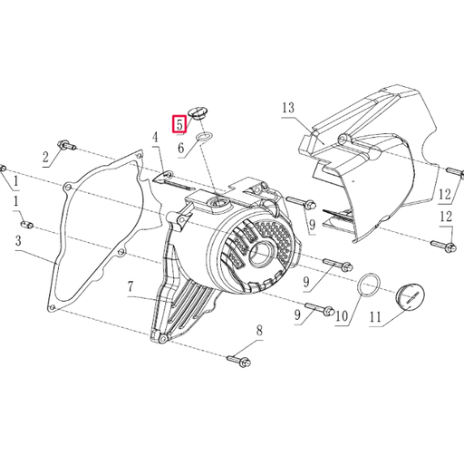 [100103059-0003] Tapón registro tapa encendido Pitbike motor 190 Zongshen