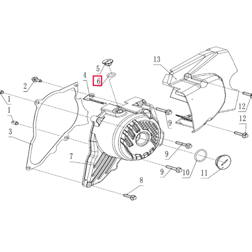 [100010074] Junta tórica tapón registro tapa encendido Pitbike motor 190 Zongshen