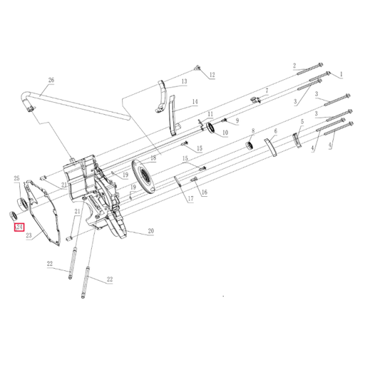 [100100973] Rodamiento cárter cambio 6001 Pitbike motor 190 Zongshen