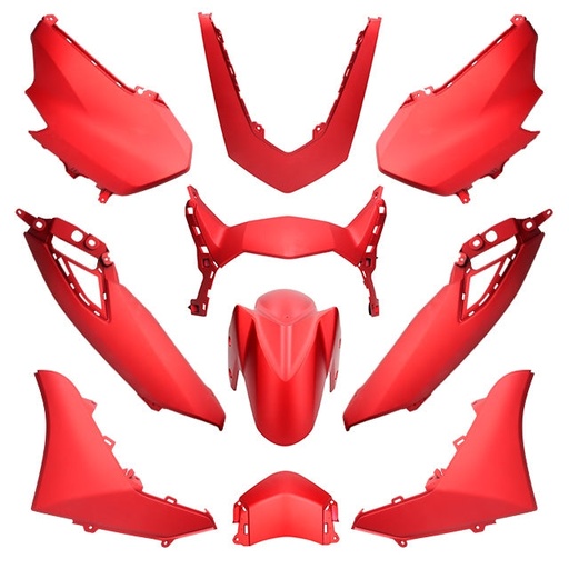 [AP55BP10.656.RM] Kit de carenados Yamaha Nmax 2021> 10 piezas Rojo Mate Metal (MDRM3) Allpro