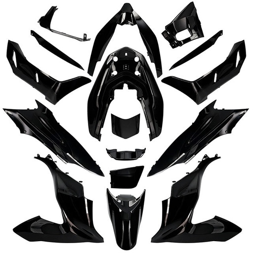 [AP55BP10.618.BK] Kit de carenados Honda PCX 18-20 17 piezas Negro NHA84 AllPro